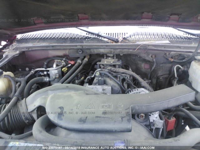 1GYEK63N54R314667 - 2004 CADILLAC ESCALADE LUXURY Tünd qırmızı foto 10