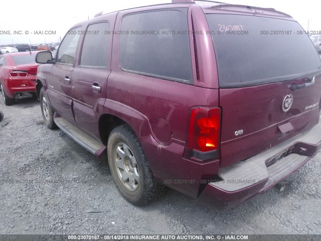 1GYEK63N54R314667 - 2004 CADILLAC ESCALADE LUXURY MAROON photo 3