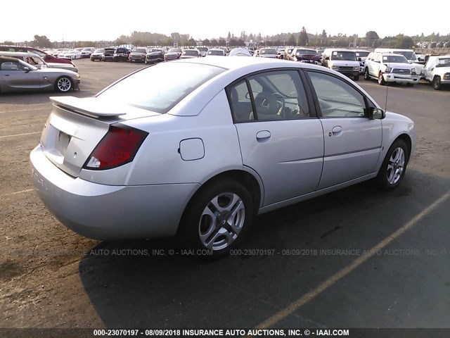 1G8AK52F24Z109875 - 2004 SATURN ION LEVEL 3 SILVER photo 4