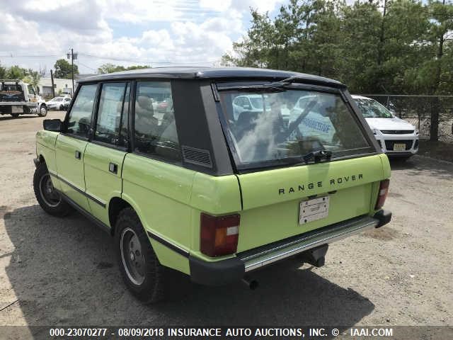 SALHV1245LA402405 - 1990 LAND ROVER RANGE ROVER  GREEN photo 3