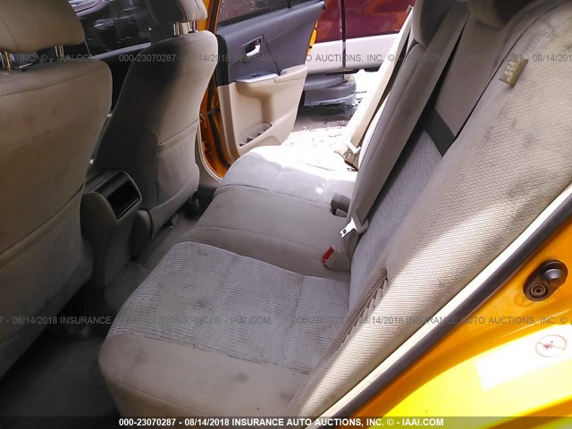 4T1BD1FKXDU074984 - 2013 TOYOTA CAMRY HYBRID/LE/XLE ყვითელი ფოტო 8
