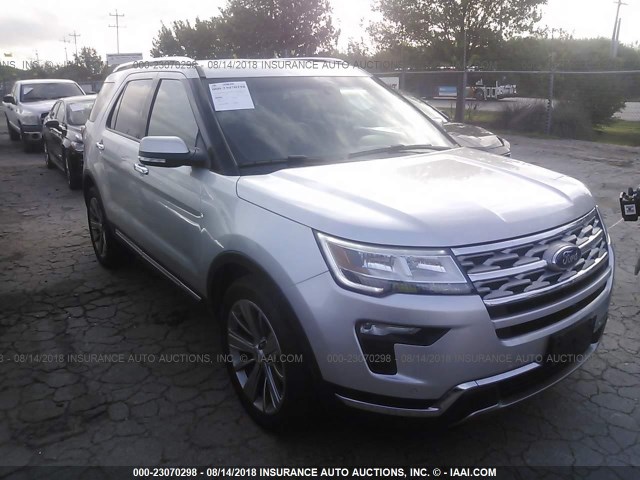 1FM5K7F8XJGA04812 - 2018 FORD EXPLORER LIMITED SILVER photo 1