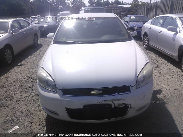 2G1WS57M391137227 - 2009 CHEVROLET IMPALA POLICE WHITE photo 6