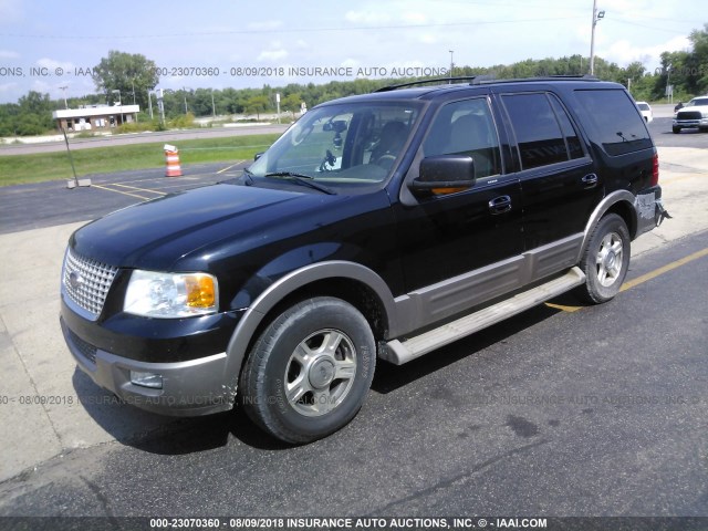 1FMFU18L04LB83726 - 2004 FORD EXPEDITION EDDIE BAUER BLACK photo 2