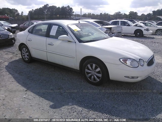 2G4WC532851225527 - 2005 BUICK LACROSSE CX WHITE photo 1