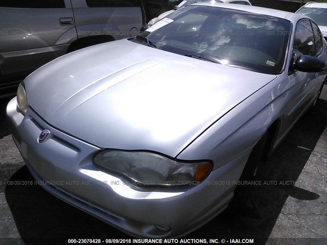 2G1WW12E139117855 - 2003 CHEVROLET MONTE CARLO LS SILVER photo 2