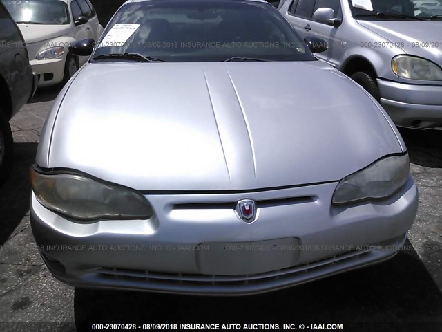 2G1WW12E139117855 - 2003 CHEVROLET MONTE CARLO LS SILVER photo 6