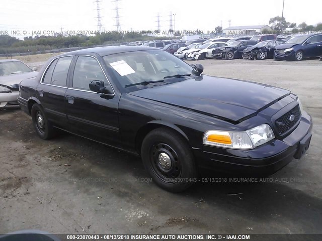 2FAHP71V29X145739 - 2009 FORD CROWN VICTORIA POLICE INTERCEPTOR BLACK photo 1