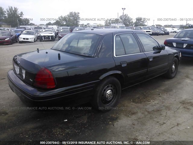 2FAHP71V29X145739 - 2009 FORD CROWN VICTORIA POLICE INTERCEPTOR BLACK photo 4