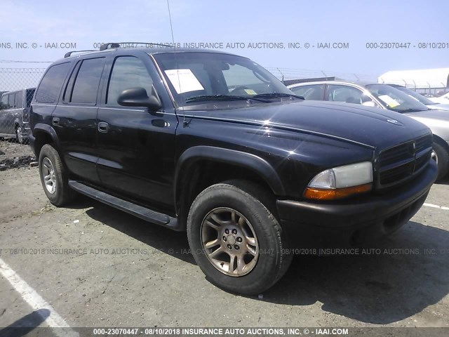 1D4HS38N03F548809 - 2003 DODGE DURANGO SPORT BLACK photo 1