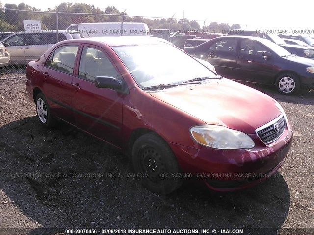 JTDBR32E360090813 - 2006 TOYOTA COROLLA CE/LE RED photo 1