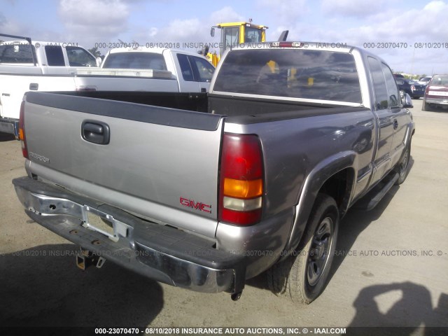 2GTEK19T2Y1340611 - 2000 GMC NEW SIERRA K1500 GRAY photo 4