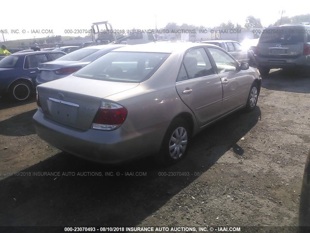 4T1BE32KX5U592836 - 2005 TOYOTA CAMRY LE/XLE/SE 金色 照片 4