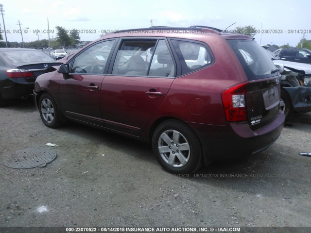 KNAFG526077059553 - 2007 KIA RONDO LX/EX RED photo 3