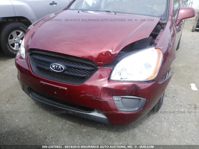 KNAFG526077059553 - 2007 KIA RONDO LX/EX RED photo 6