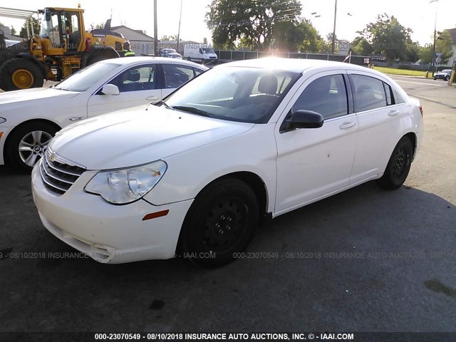 1C3CC4FB0AN195269 - 2010 CHRYSLER SEBRING TOURING WHITE photo 2