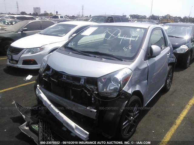 JTNJJXB08EJ027516 - 2014 TOYOTA SCION IQ SILVER photo 2