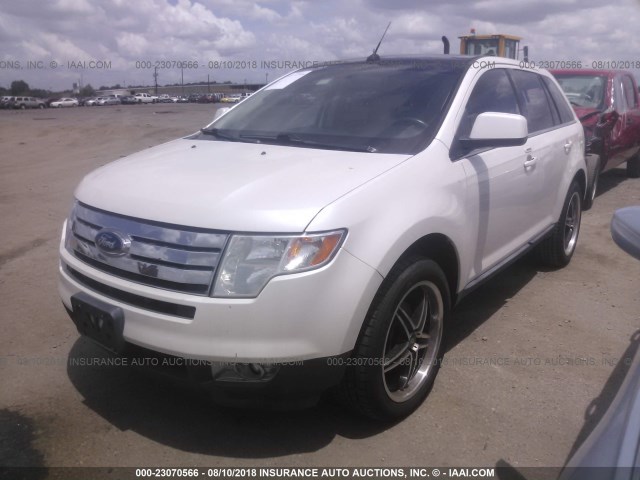 2FMDK3KC4ABA56698 - 2010 FORD EDGE LIMITED WHITE photo 2