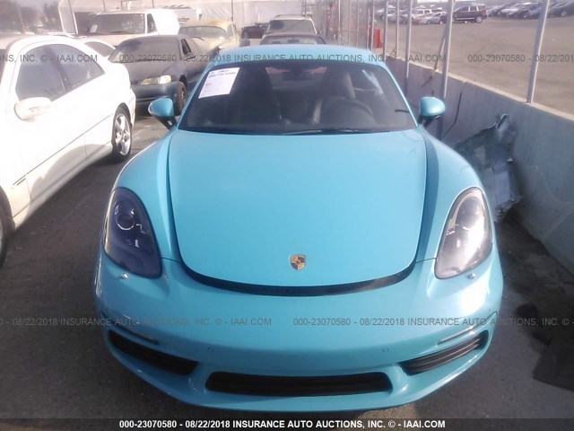 WPOAB2A81HS285175 - 2017 PORSCHE 718 CAYMAN  TEAL photo 6