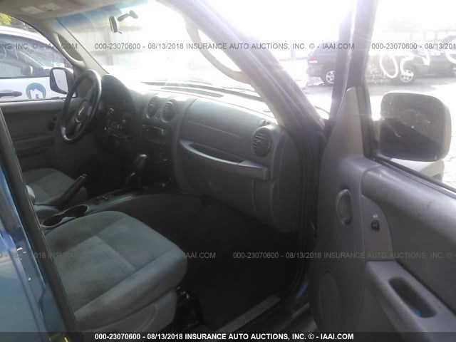 1J4GL48K05W595630 - 2005 JEEP LIBERTY SPORT 蓝色 照片 5