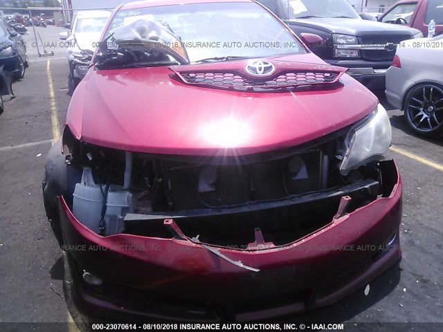 4T1BF1FK9CU622515 - 2012 TOYOTA CAMRY SE/LE/XLE 红色 照片 6