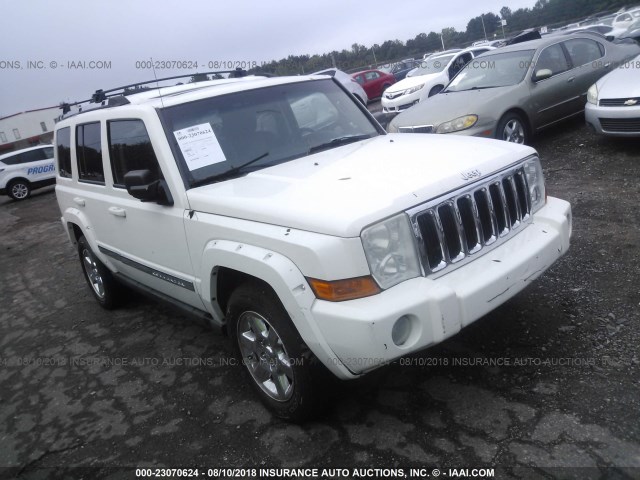 1J8HH58N46C125608 - 2006 JEEP COMMANDER LIMITED WHITE photo 1