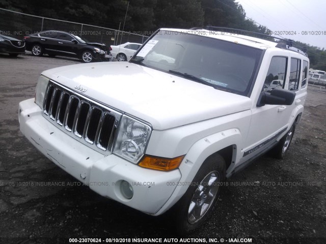 1J8HH58N46C125608 - 2006 JEEP COMMANDER LIMITED WHITE photo 2