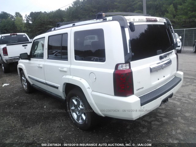 1J8HH58N46C125608 - 2006 JEEP COMMANDER LIMITED WHITE photo 3