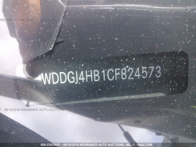 WDDGJ4HB1CF824573 - 2012 MERCEDES-BENZ C 250 SILVER photo 9