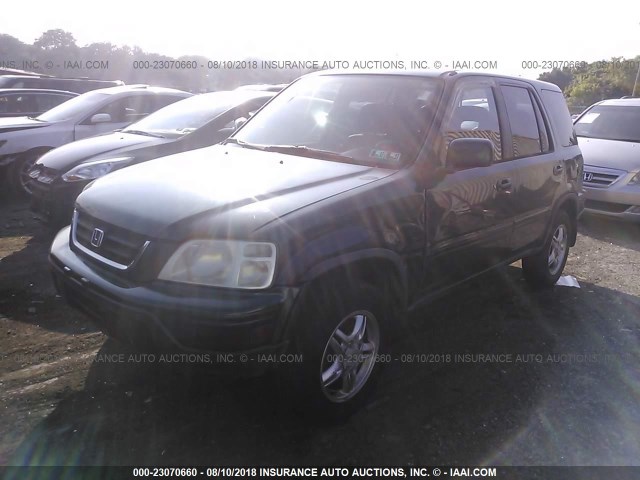 JHLRD1876YC032869 - 2000 HONDA CR-V SE/EX GREEN photo 2