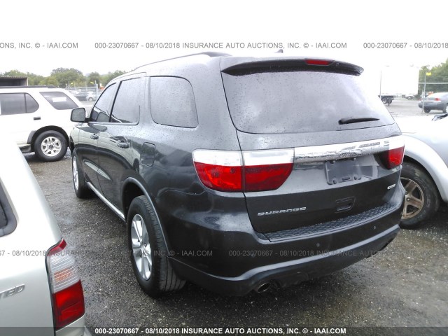 1D4SD4GT8BC706450 - 2011 DODGE DURANGO CREW GRAY photo 3