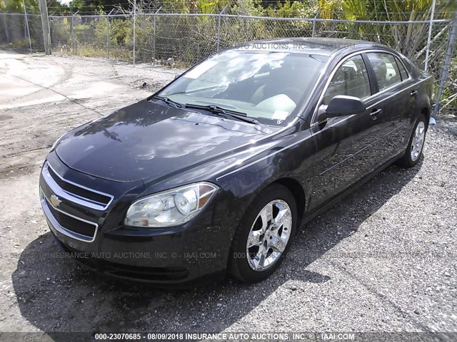 1G1ZB5E03CF204521 - 2012 CHEVROLET MALIBU LS შავი ფოტო 2