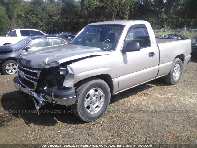 1GCEC14X37Z143623 - 2007 CHEVROLET SILVERADO C1500 CLASSIC TAN photo 2