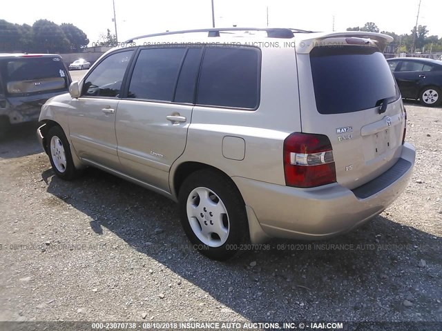 JTEDP21A260119172 - 2006 TOYOTA HIGHLANDER LIMITED SILVER photo 3