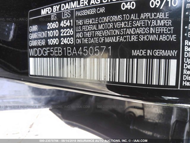 WDDGF5EB1BA450571 - 2011 MERCEDES-BENZ C 300 BLACK photo 9