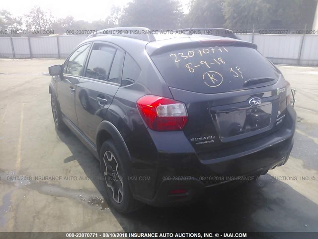 JF2GPABC0G8256434 - 2016 SUBARU CROSSTREK PREMIUM ლურჯი ფოტო 3