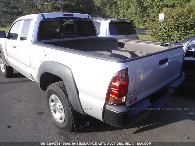 5TEUU42N16Z247526 - 2006 TOYOTA TACOMA ACCESS CAB SILVER photo 3