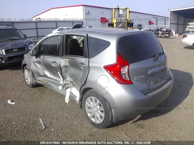 3N1CE2CP5EL422183 - 2014 NISSAN VERSA NOTE S/S PLUS/SV/SL GRAY photo 3