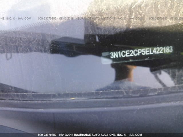 3N1CE2CP5EL422183 - 2014 NISSAN VERSA NOTE S/S PLUS/SV/SL GRAY photo 9