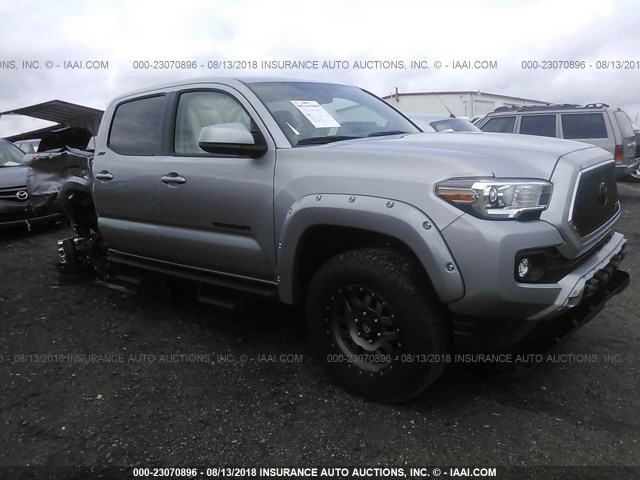 5TFCZ5AN2HX117379 - 2017 TOYOTA TACOMA DBL CAB/SR/TRDSPT/OR/PRO ვერცხლისფერი ფოტო 1
