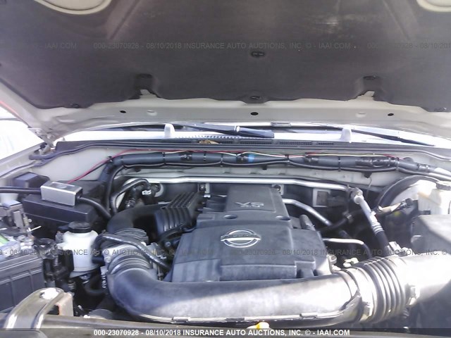 5N1AN08W45C642513 - 2005 NISSAN XTERRA OFF ROAD/S/SE 银色 照片 10