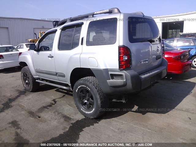 5N1AN08W45C642513 - 2005 NISSAN XTERRA OFF ROAD/S/SE SILVER photo 3