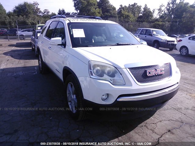 1GKEV33777J170785 - 2007 GMC ACADIA SLT-2 WHITE photo 1