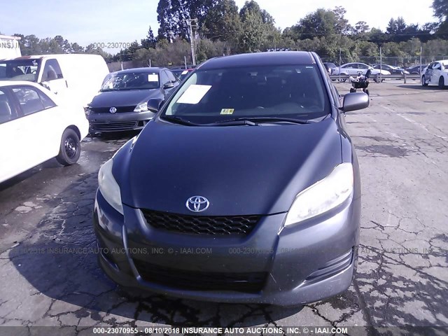 2T1KV40E79C073790 - 2009 TOYOTA COROLLA MATRIX  GRAY photo 6