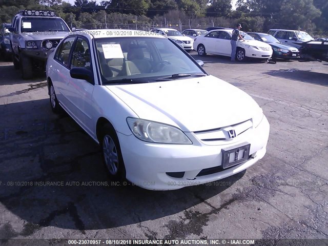 1HGEN26504L000544 - 2004 HONDA CIVIC GX WHITE photo 1