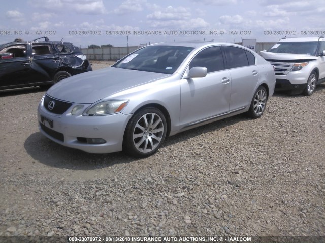 JTHBN96S765002121 - 2006 LEXUS GS GENERATION 200 430 SILVER photo 2