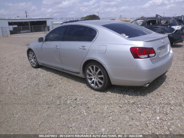 JTHBN96S765002121 - 2006 LEXUS GS GENERATION 200 430 SILVER photo 3