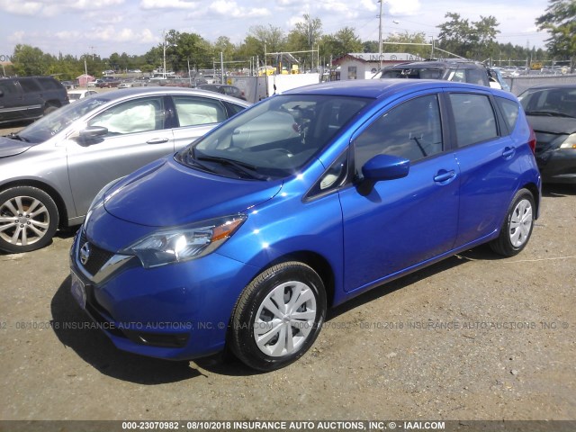3N1CE2CP8HL368768 - 2017 NISSAN VERSA NOTE S/S PLUS/SV/SL/SR BLUE photo 2