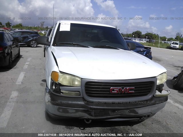 1GTEC14WXYE199056 - 2000 GMC NEW SIERRA C1500 WHITE photo 6