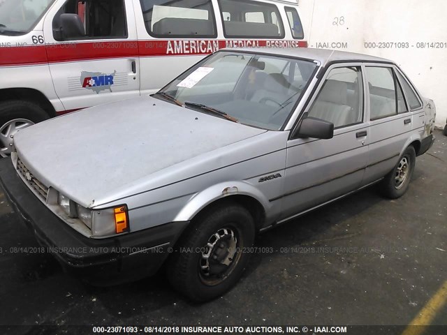 1Y1SK5149JZ067965 - 1988 CHEVROLET NOVA SILVER photo 2